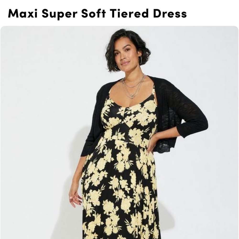 TORRID Maxi Super Soft Tiered Dress Size 1X